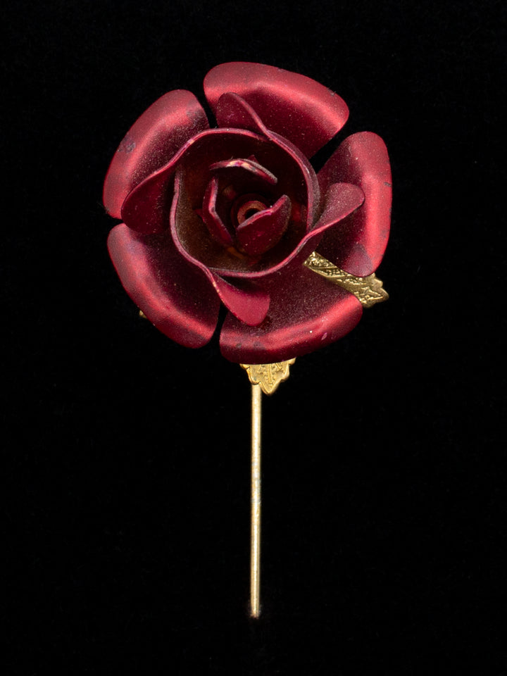 Vintage 80's Brooch in Red