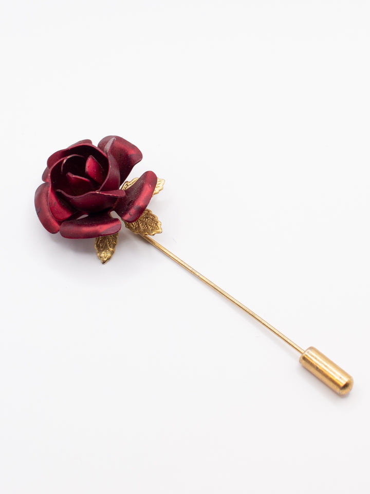 Vintage 80's Brooch in Red