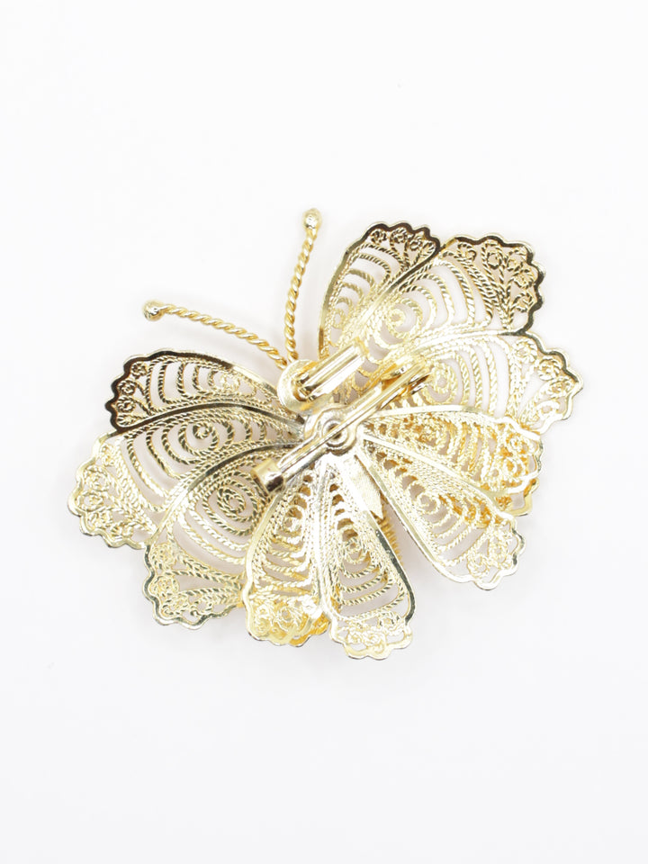 Vintage 70's Brooch in Gold