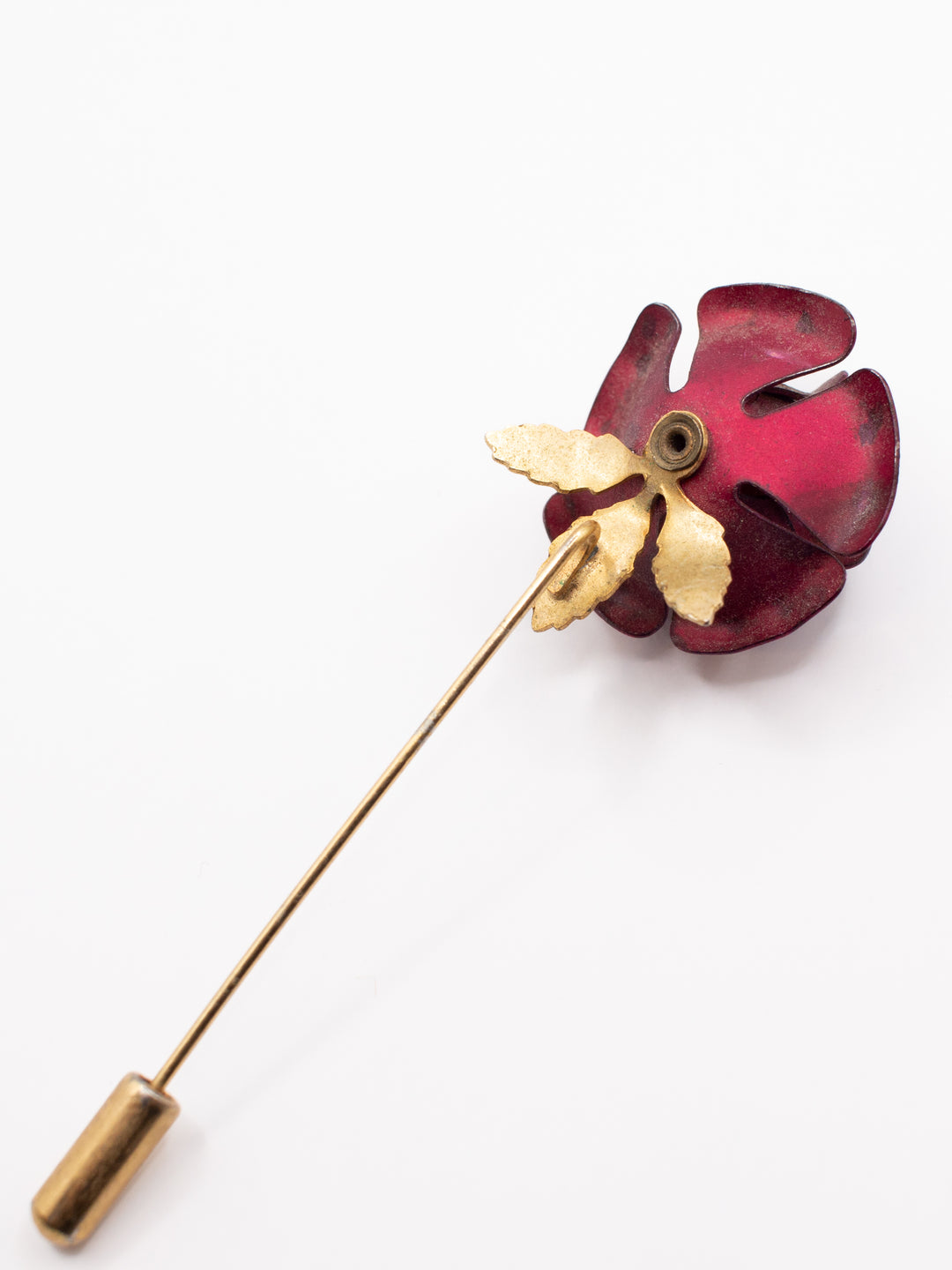 Vintage 80's Brooch in Red