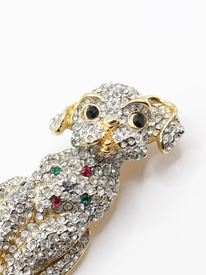 Vintage 80's Brooch in Gold