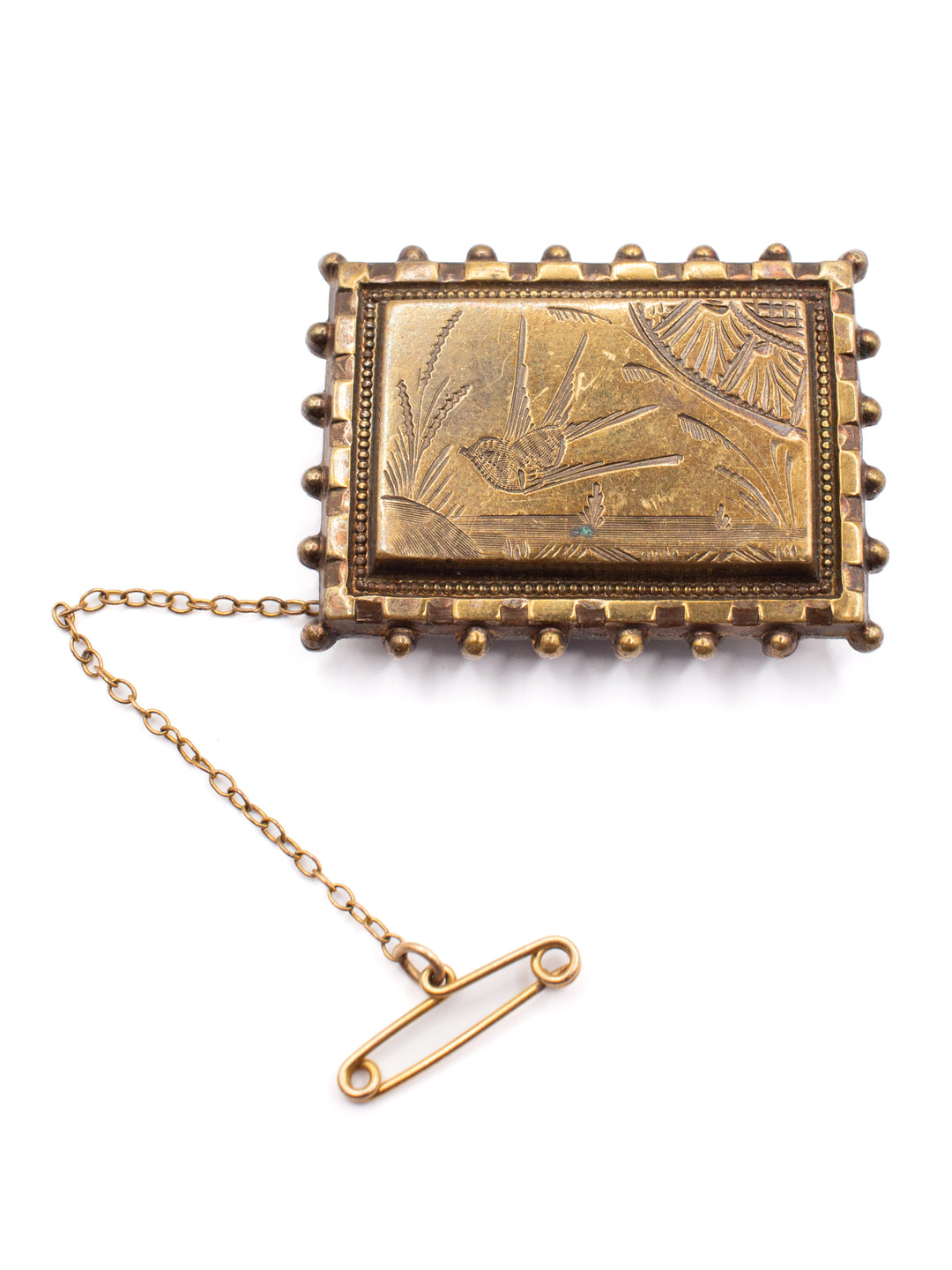 Vintage 50's Brooch in Brown