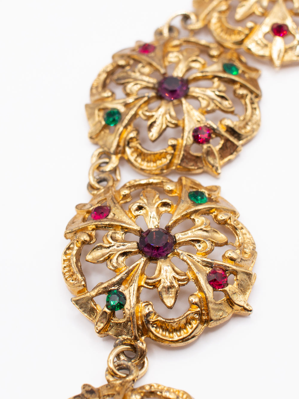 Vintage 80's Necklace in Gold