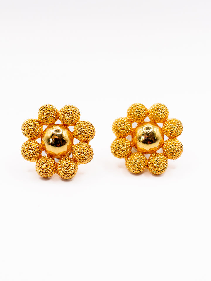 Vintage 80's Earrings in Gold