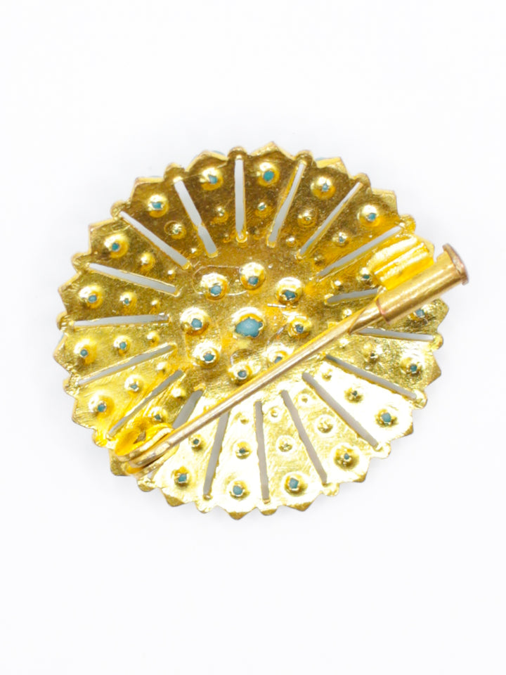 Vintage 50's Brooch in Blue