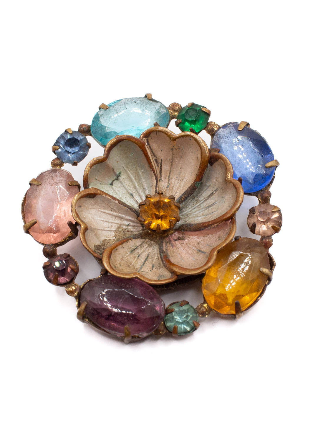 Vintage 30's Brooch in Multi