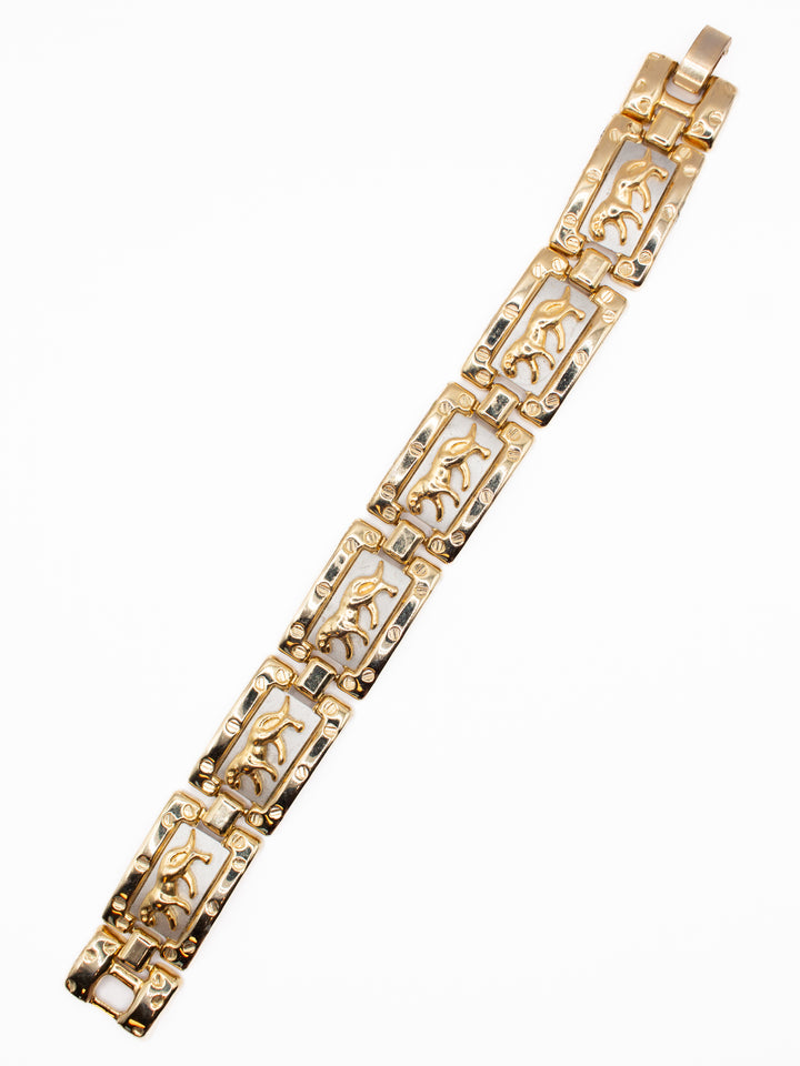 Vintage 80's Bracelet in Gold