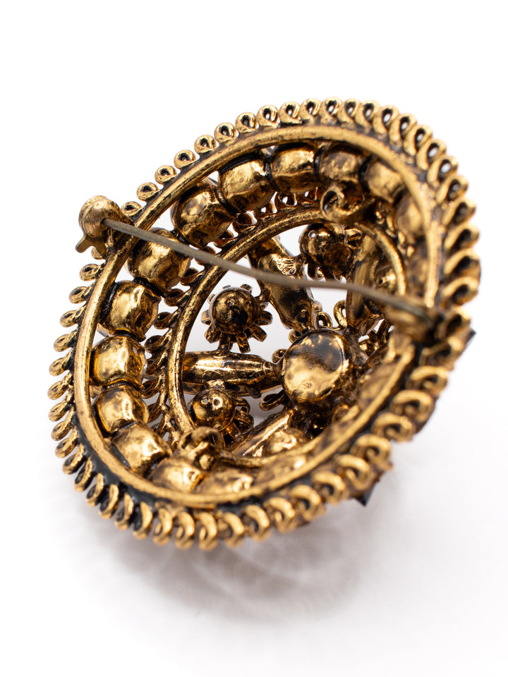Vintage 90's Brooch in Brown