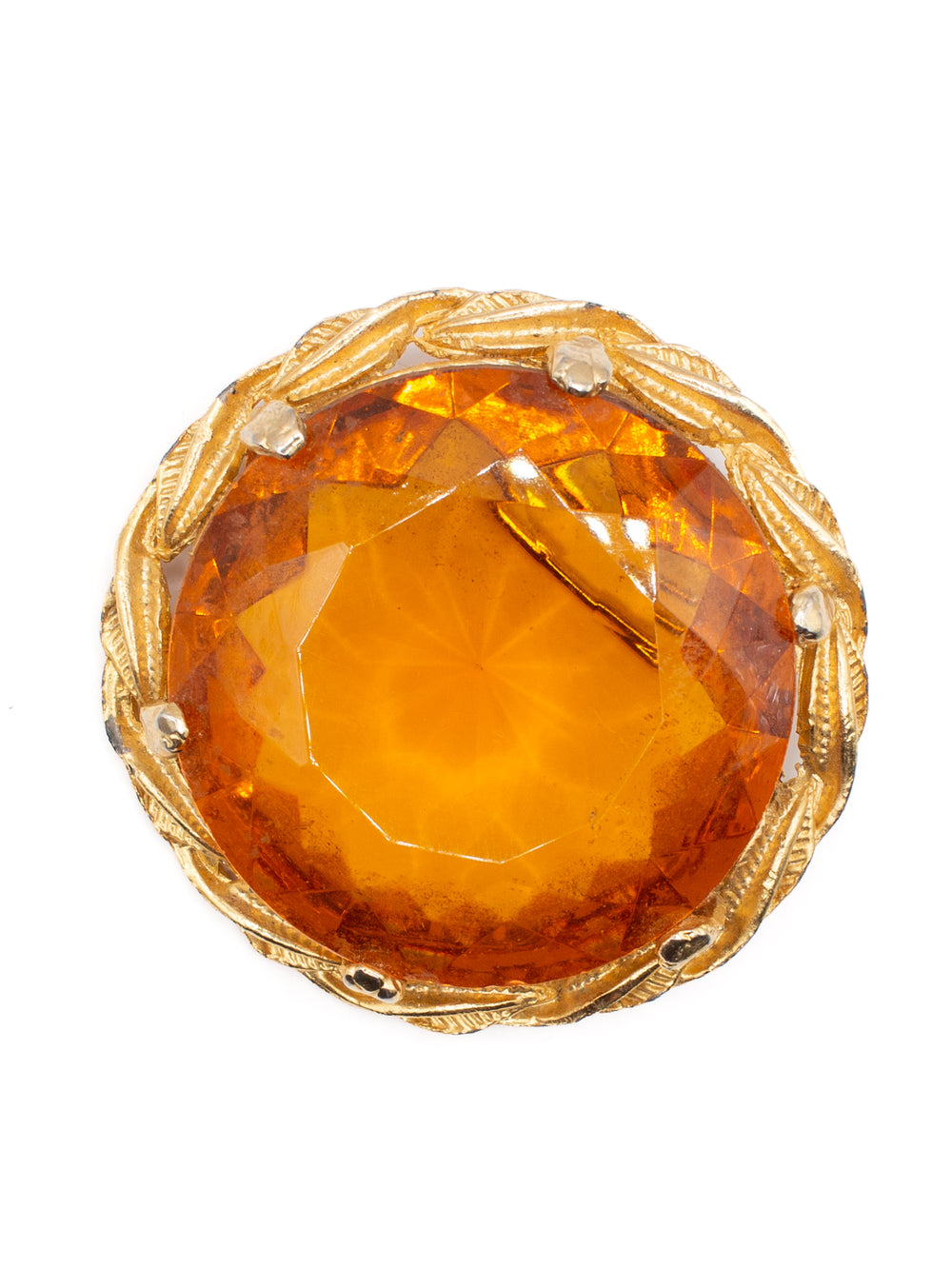 Vintage 60's Brooch in Yellow