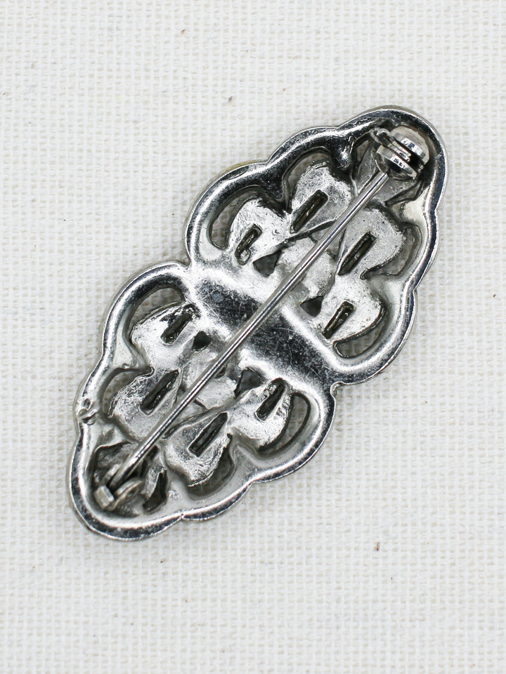 Vintage 80's Brooch in Silver