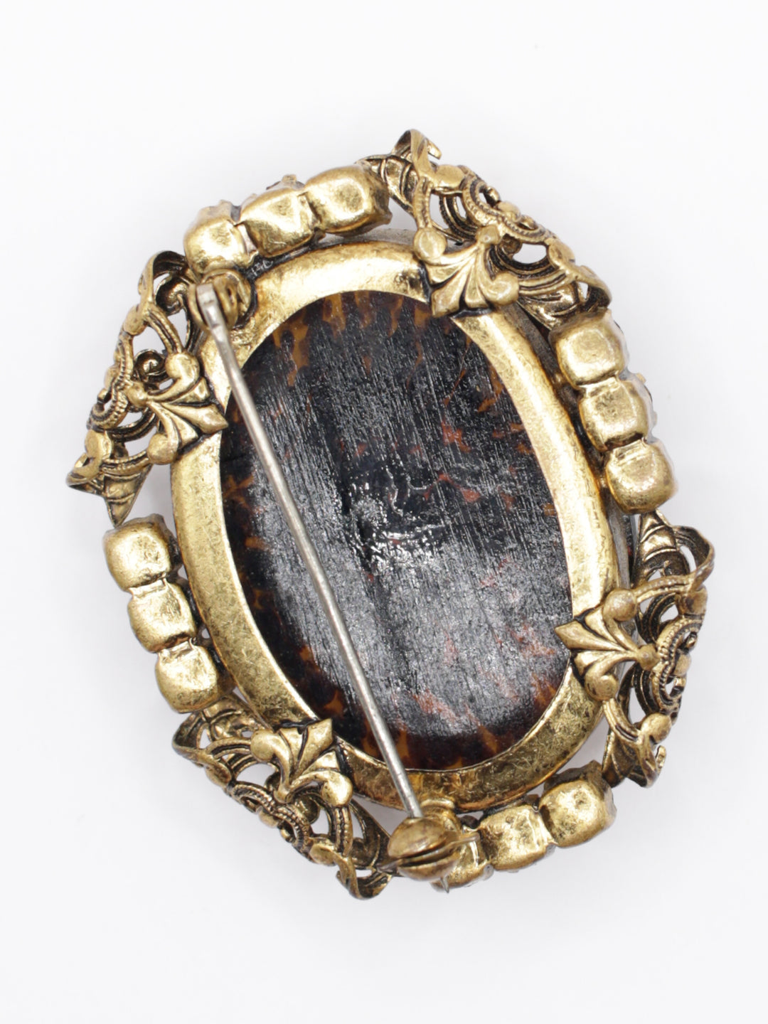 Vintage 50's Brooch in Brown