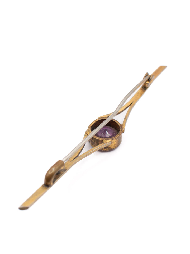 Vintage 30's Brooch in Purple