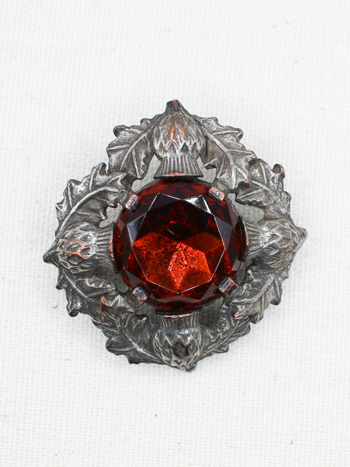 Vintage 60's Brooch in Orange