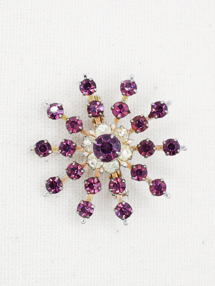 Vintage 50's Brooch in Purple