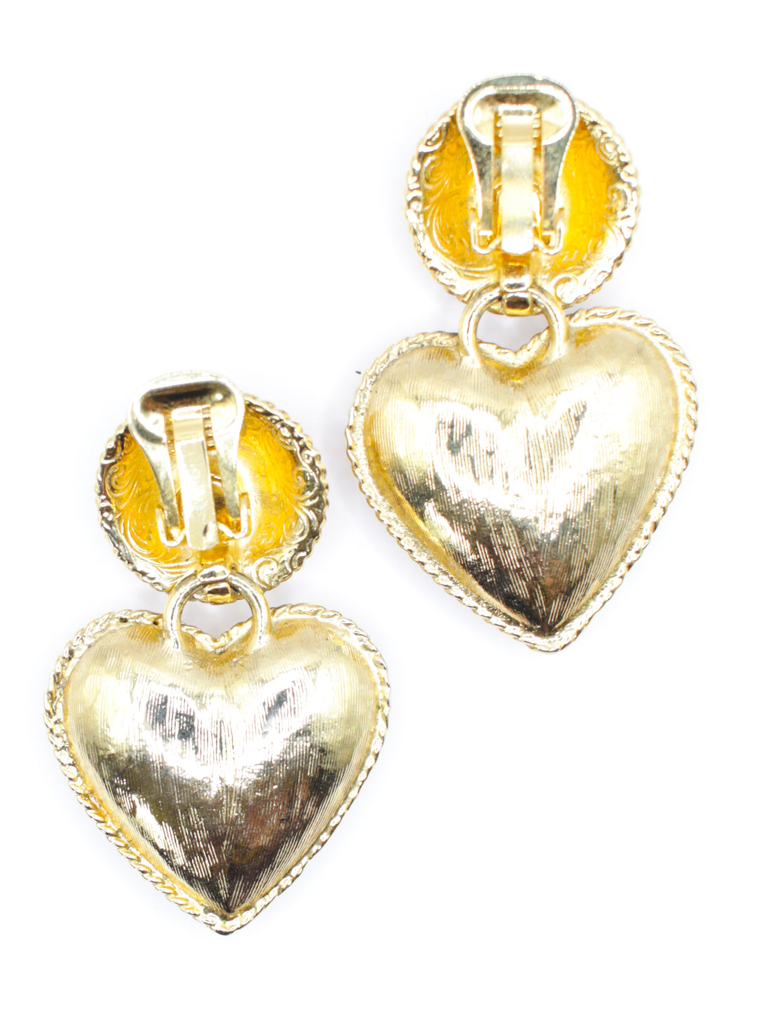 Vintage 80's Clip-on Earrings in Gold