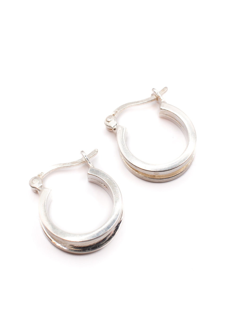 Vintage 90's Clip-on Earrings in Silver
