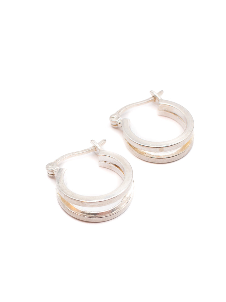 Vintage 90's Clip-on Earrings in Silver
