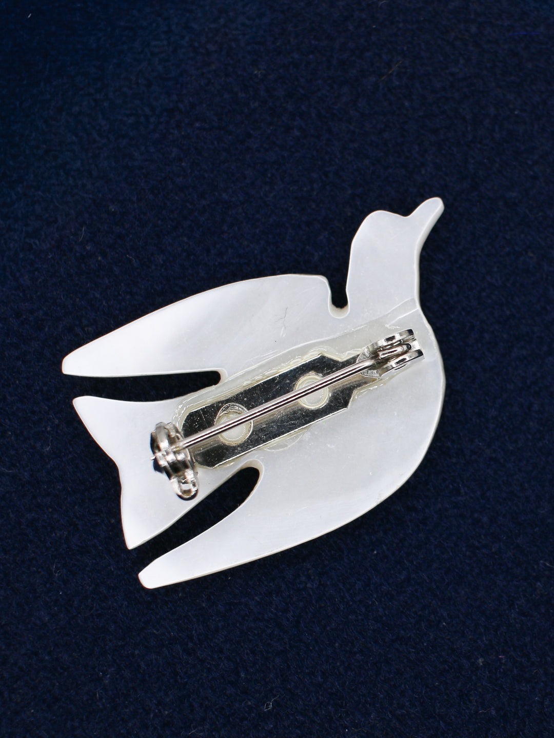Vintage 60's Brooch in White
