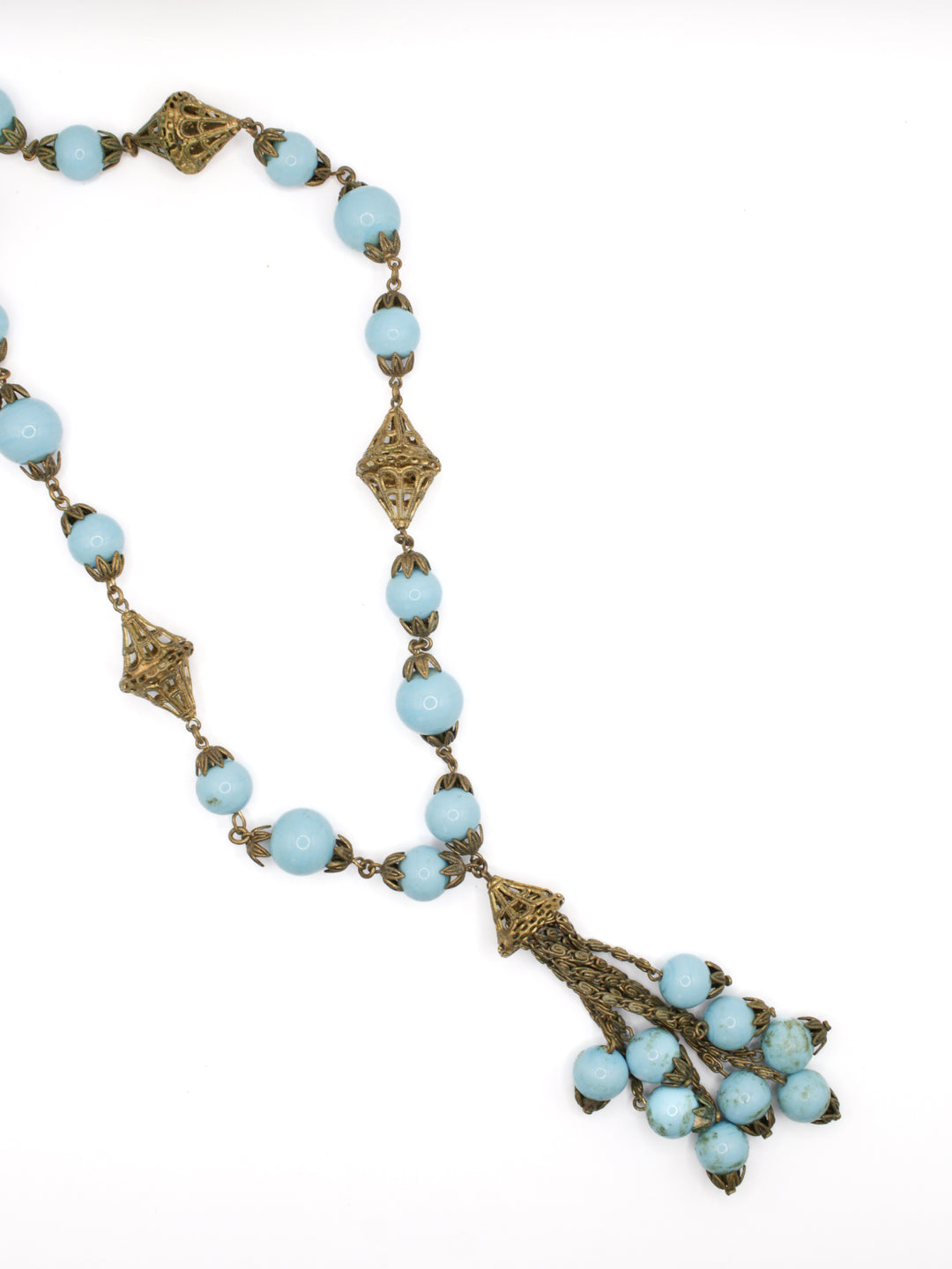 Vintage 20's Necklace in Blue