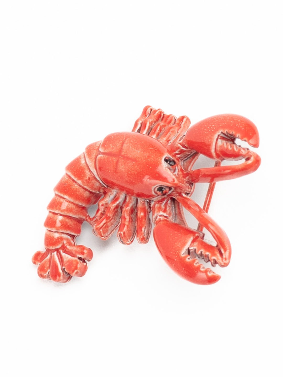 Vintage 80s Gerry's Red Lobster Brooch – Enamel Sea Life Pin