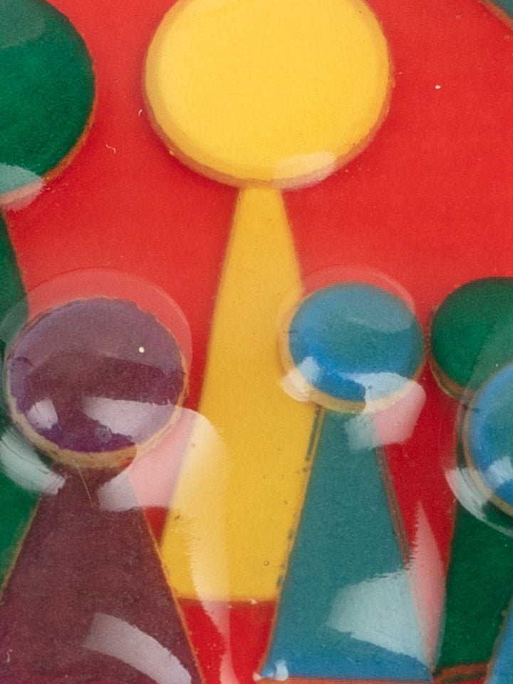 Vintage 90s Lucinda People Pins Brooch – Handmade Resin Family Heart Pin