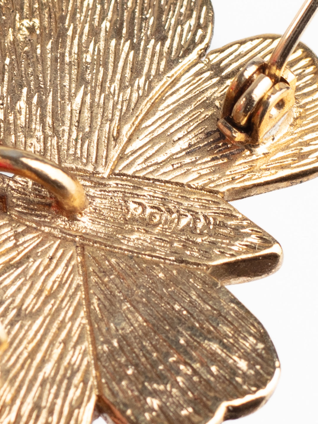 Vintage 90s Gold-Tone Butterfly Brooch with Black Enamel and Rhinestones