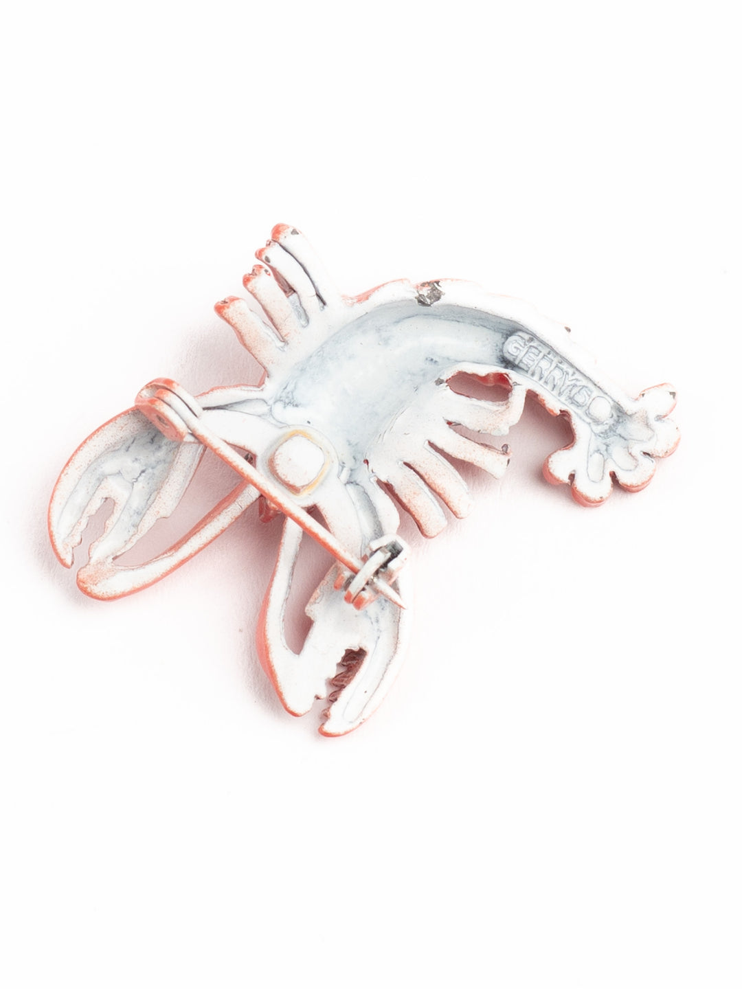 Vintage 80s Gerry's Red Lobster Brooch – Enamel Sea Life Pin