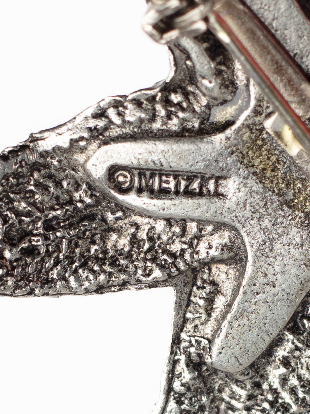 Vintage 80s Metzke Pewter Starfish Brooch – Nautical Marine Life Pin