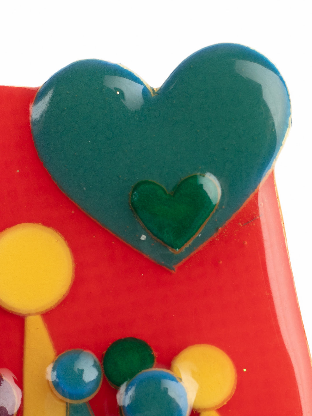 Vintage 90s Lucinda People Pins Brooch – Handmade Resin Family Heart Pin