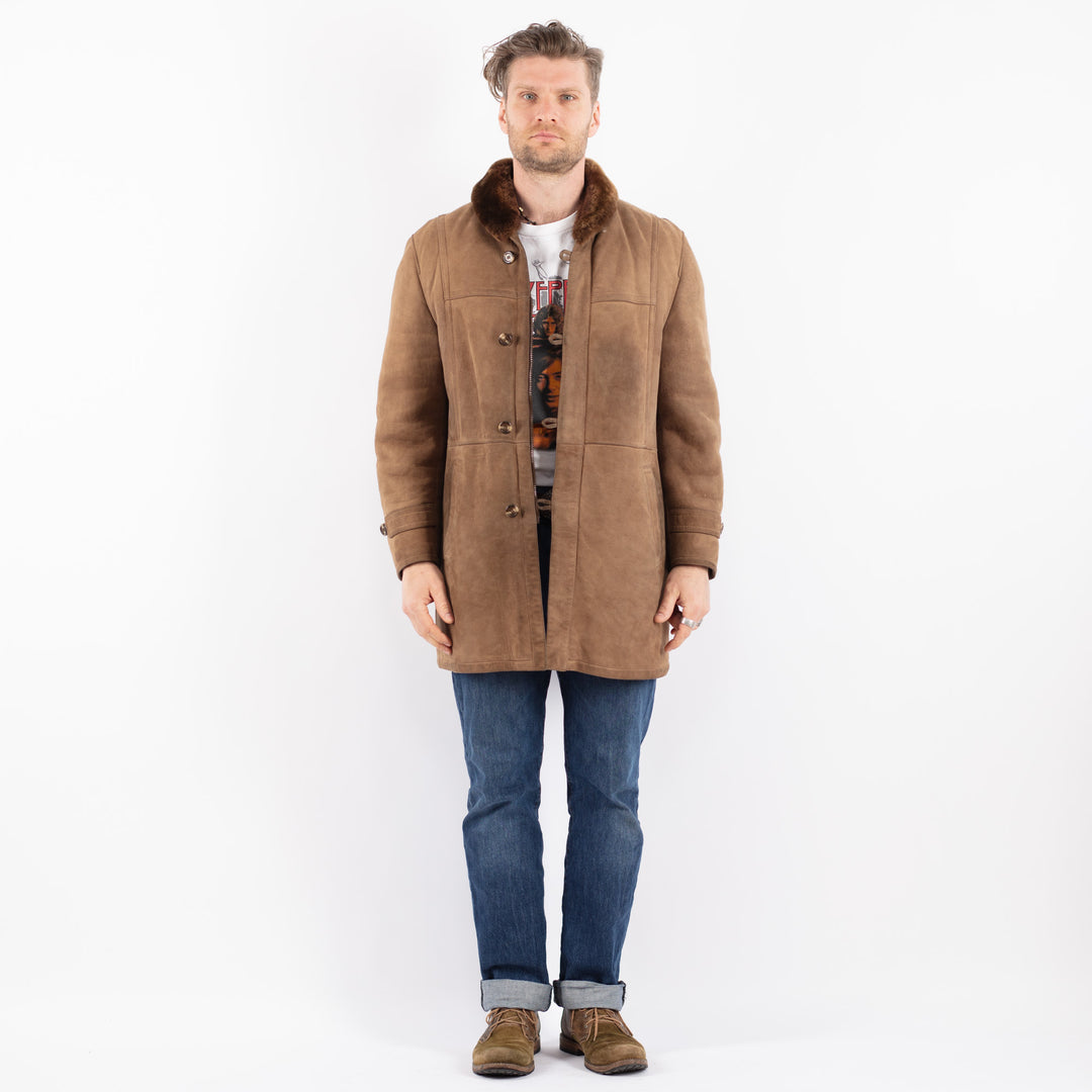 Vintage 70's Men Sheepskin in BrownZ1509