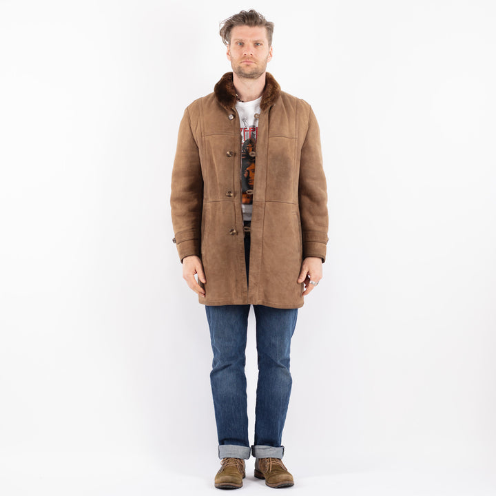 Vintage 70's Men Sheepskin in BrownZ1509