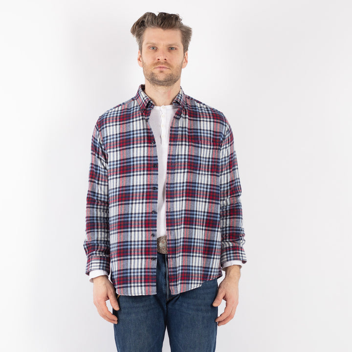 Vintage 00's Men Plaid Flannel Shirt in MultiZ1150