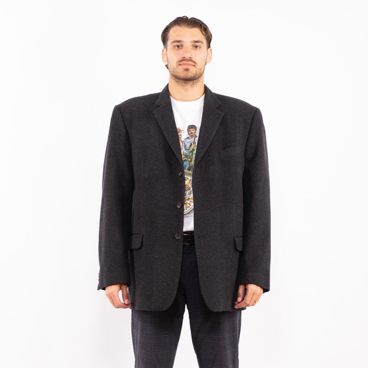 Vintage 00's Men Wool Blend Blazer in GrayZ2162