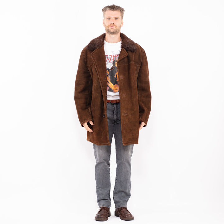 Vintage 70's Men Sheepskin in BrownZ2044