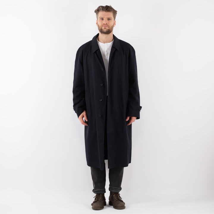 Vintage 70's Men Trench Coat in BlueZ932