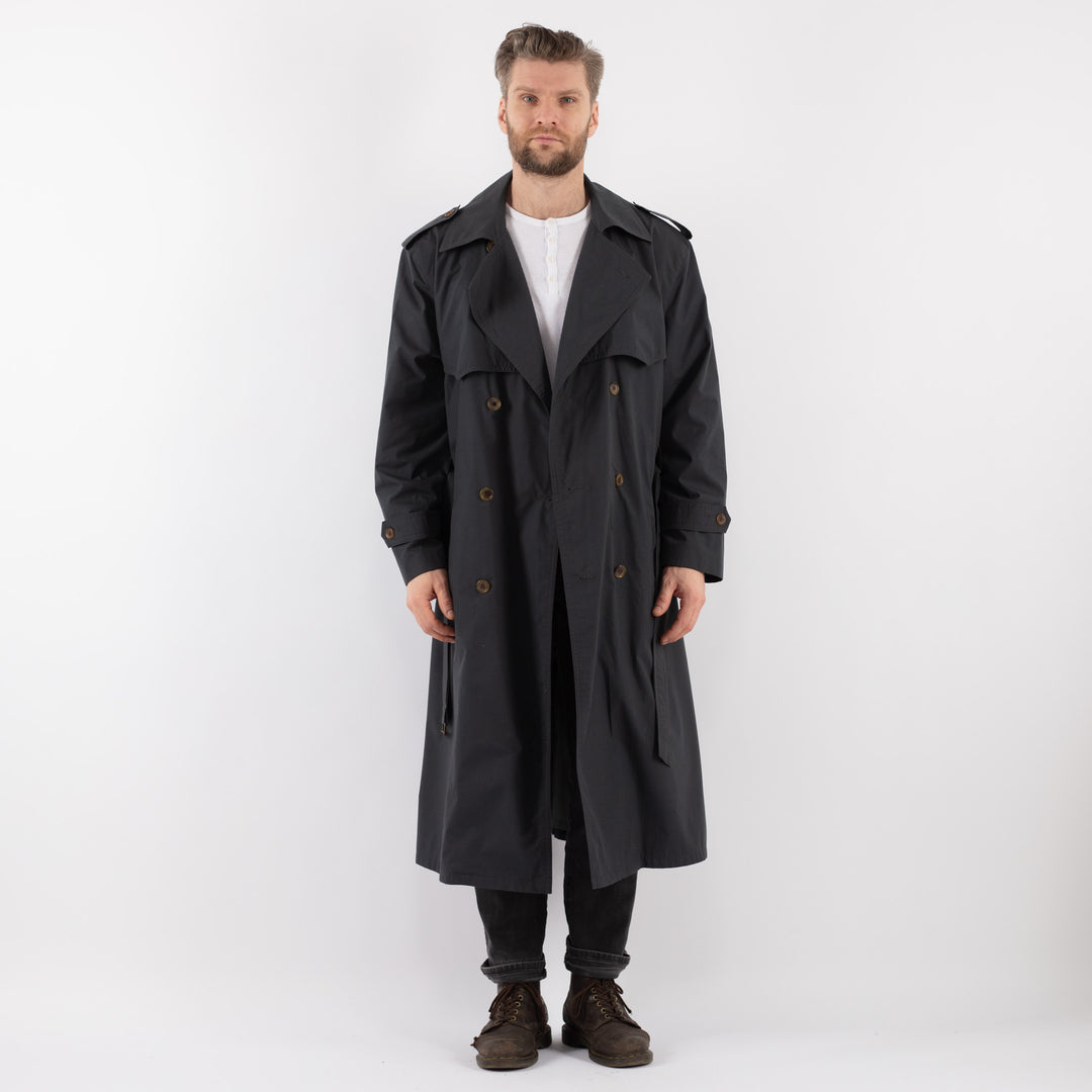 Vintage 90's Men Trench Coat in GrayZ933