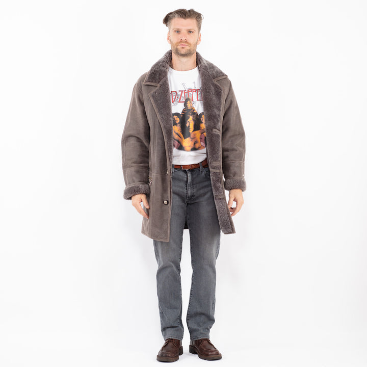 Vintage 90's Men Sheepskin in GrayZ2048