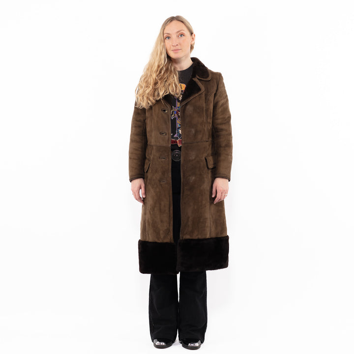 Vintage 70's Women Sheepskin in BrownA0887
