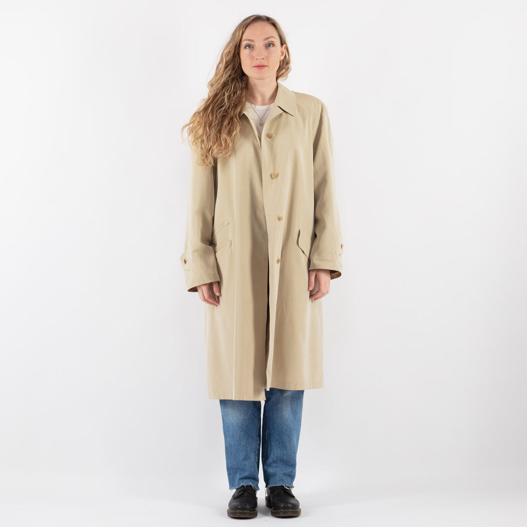 Vintage 90's Women Trench in Beige