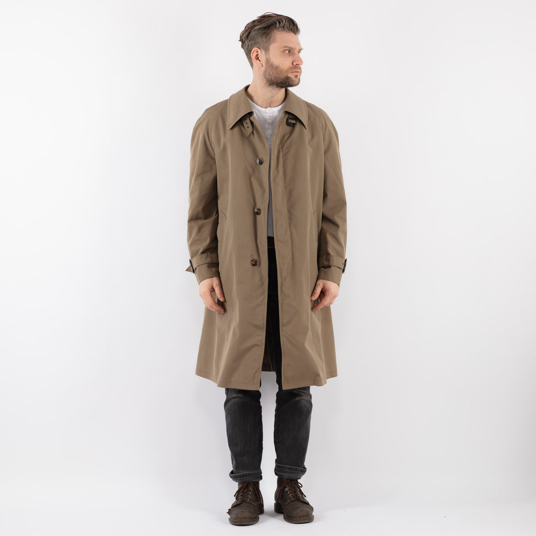 Vintage 70's Men Trench Coat in BeigeZ943