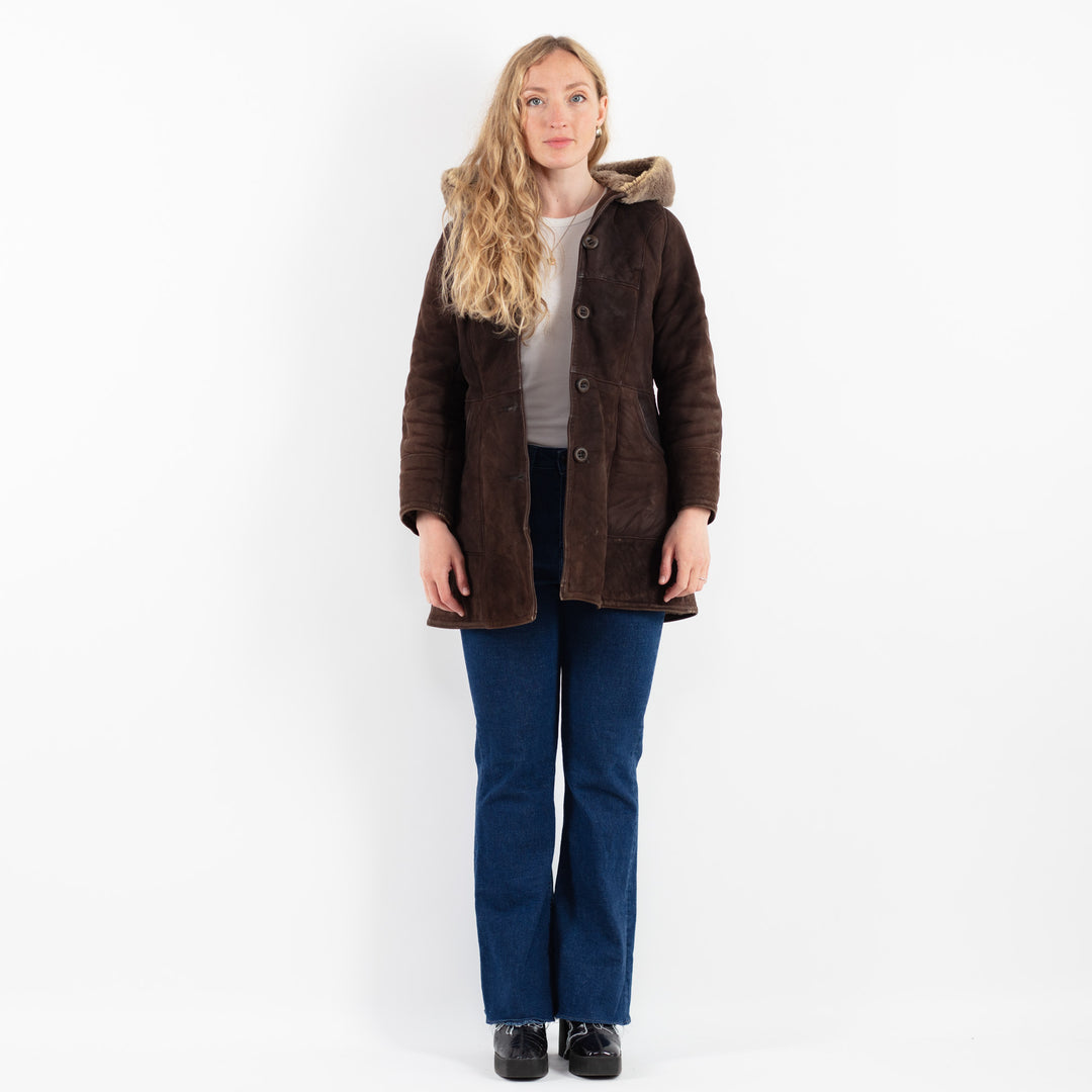 Vintage 70's Women Sheepskin in BrownV9877