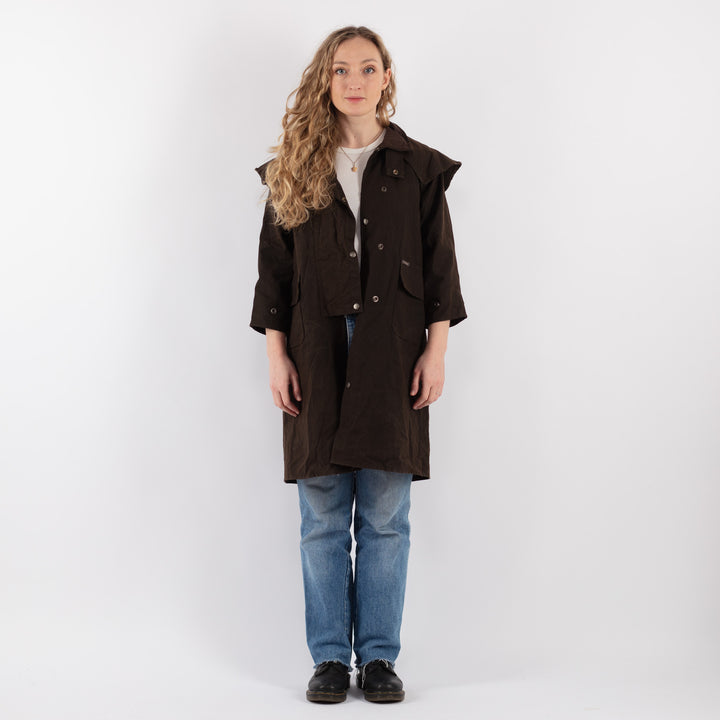 Vintage 90's Women Waxed Cotton Coat in