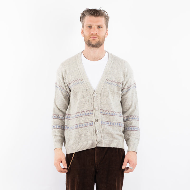Vintage 90's Men Cardigan in GrayZ1640
