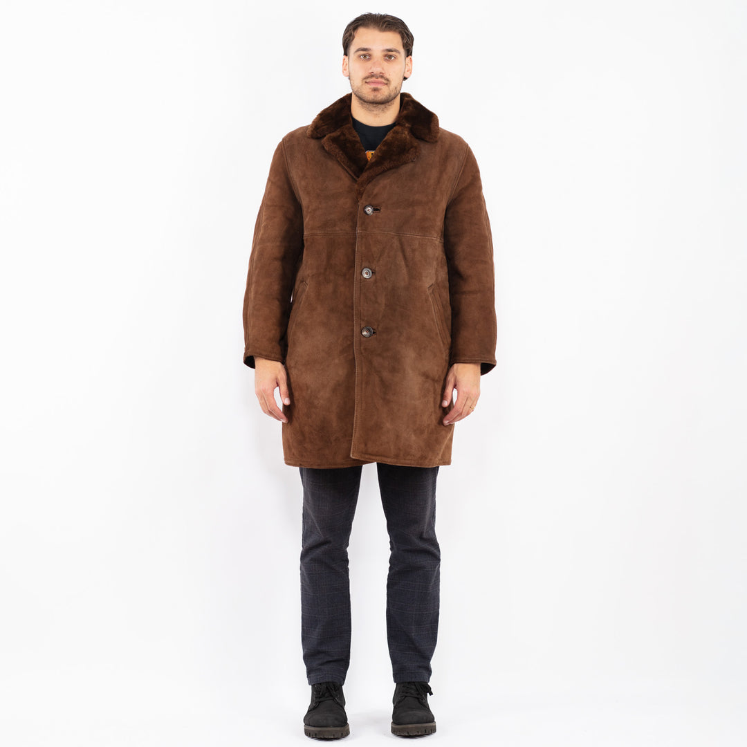 Vintage 70's Men Sheepskin in BrownZ2387