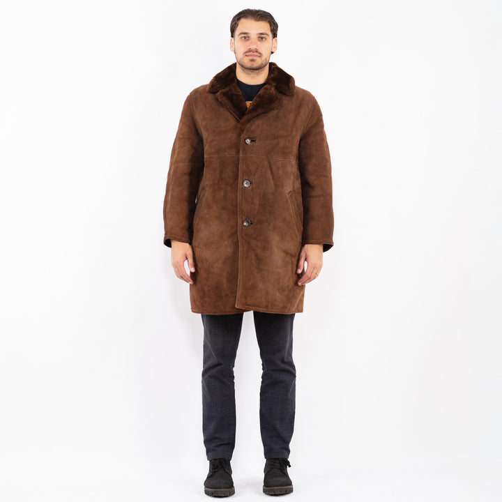Vintage 70's Men Sheepskin in BrownZ2387