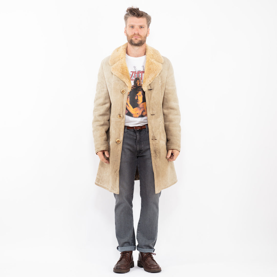 Vintage 70's Men Sheepskin in BeigeZ2297
