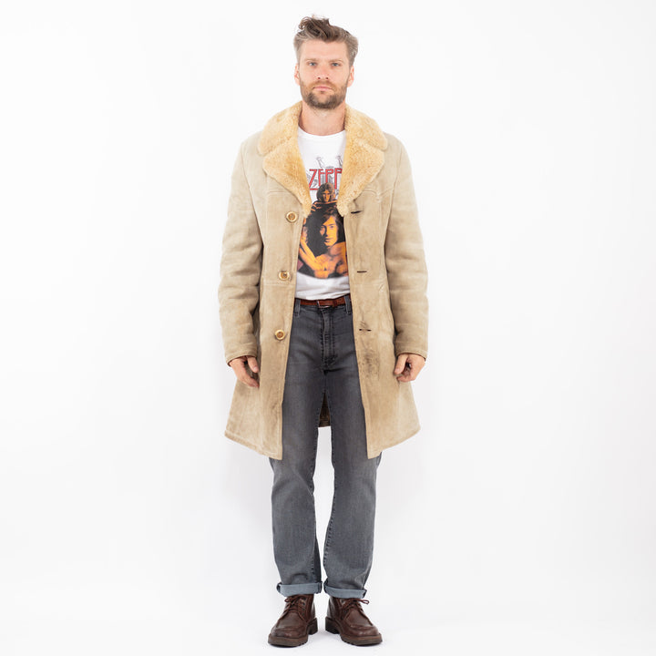 Vintage 70's Men Sheepskin in BeigeZ2297