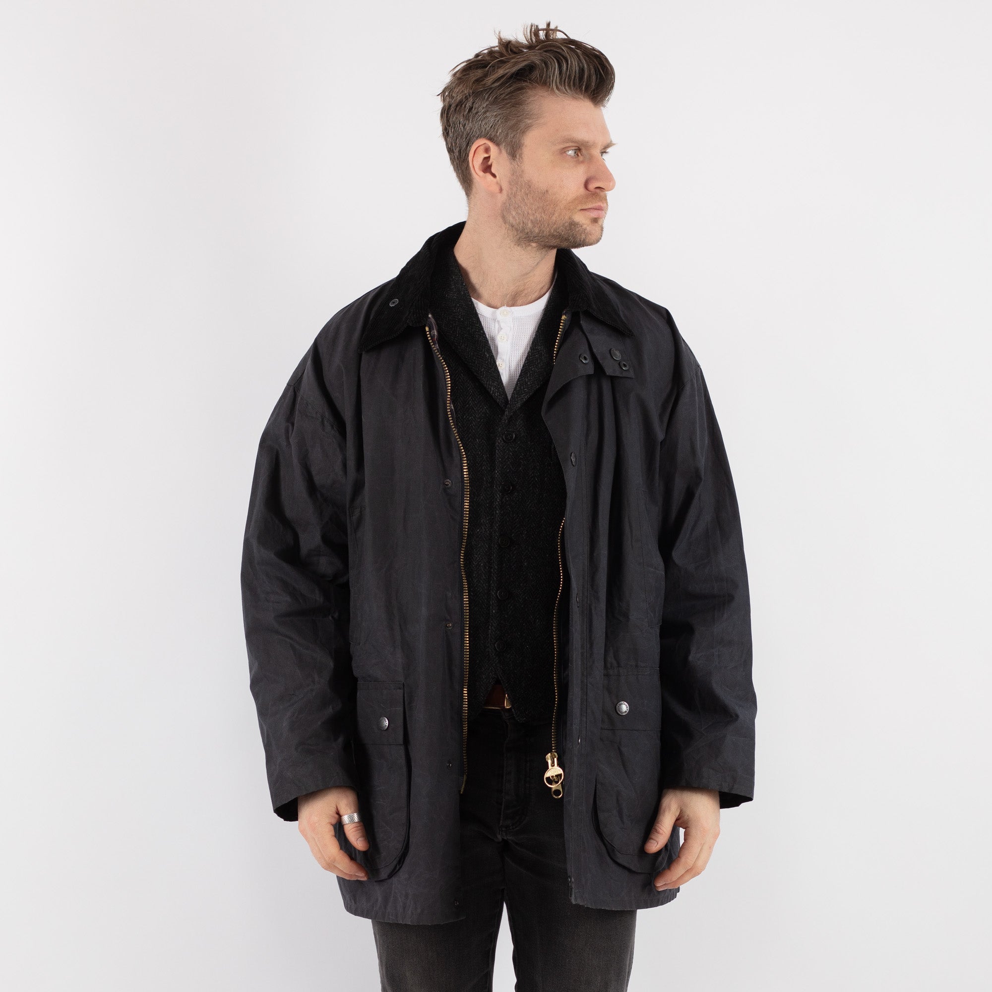 ORVIS mk2 ブルック Online Vintage Store | Vintage 90's Men Waxed Canvas Jacket in