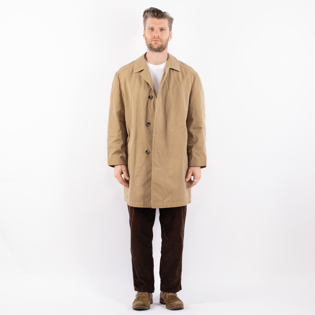 Vintage 90's Men Mac Coat in BeigeZ1658