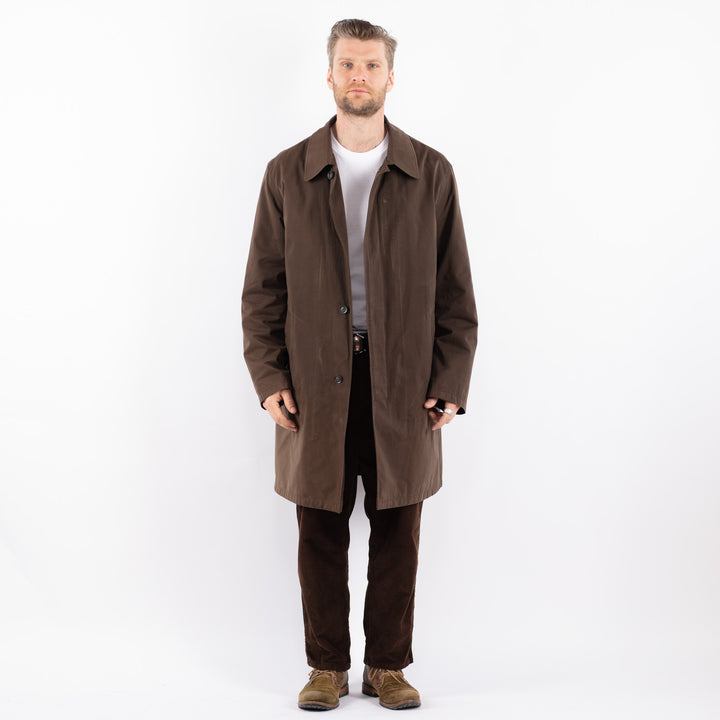 Vintage 00's Men Mac Coat in BrownZ1659